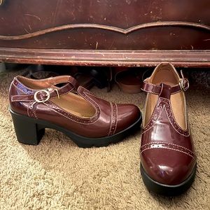 Pleather 90’s Style Platform Heels